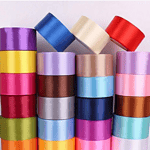 Rubans satin multicolores